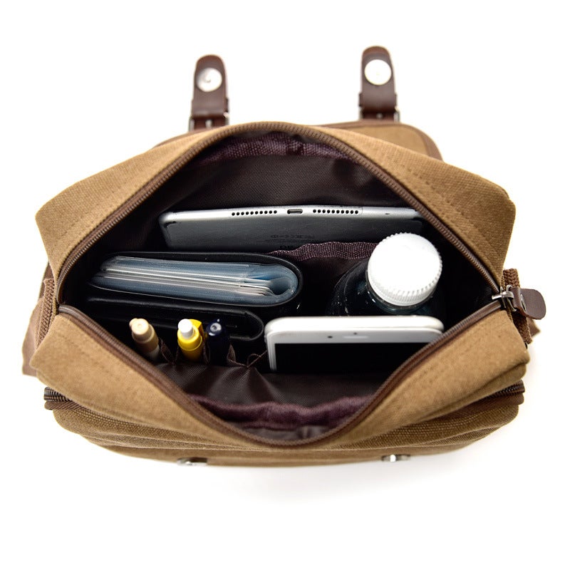 Casual Fashion Canvas Men'S Bag Vintage Men'S Canvas Shoulder Bag Trendy Men'S Business Crossbody Bag D7121 - Image 4