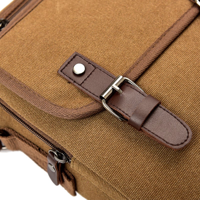 Casual Fashion Canvas Men'S Bag Vintage Men'S Canvas Shoulder Bag Trendy Men'S Business Crossbody Bag D7121 - Image 3