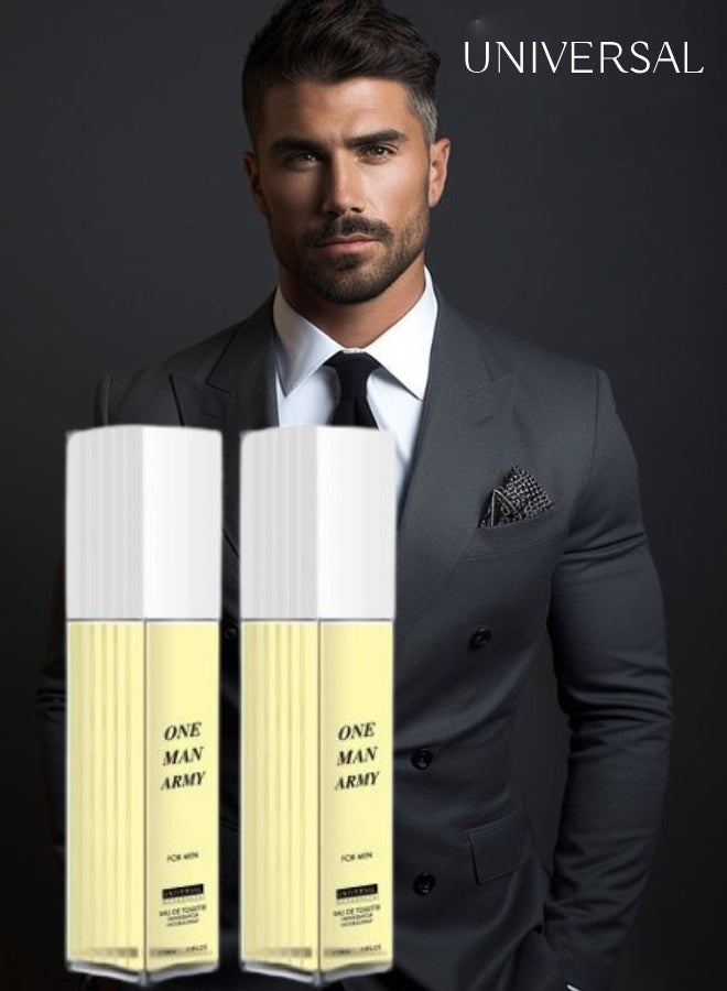 يونيفرسال 2 قطع عطر وان مان ارمي للرجال 100مل - Image 1