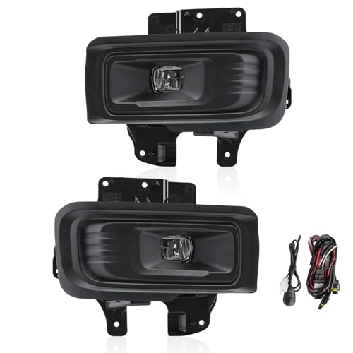wideep Premium LED Fog Light Assembly with Bracket For 2024 2025 2026 F150 Lariat/STX/XL/XLT Ford, Replacement Assembly Kit with Bezel and Housing Black, wideep Easy Plug-and-Play Anti-fog, IP67 DC 12V, 2Pcs - Image 1