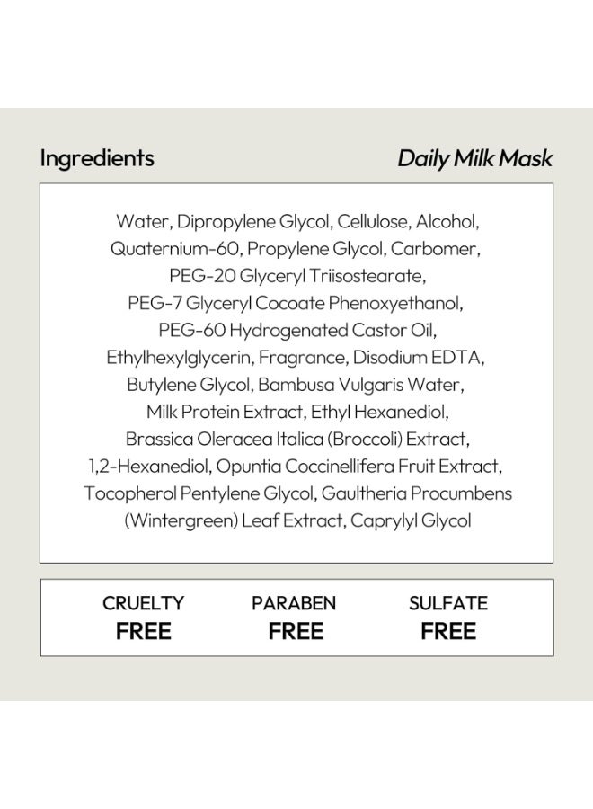 LAPCOS Milk Sheet Mask, Moisturizing Daily Face Mask to Replenish & Restore Dry Skin with Ceramides, Korean Beauty Favorite, 5-Pack - Image 4