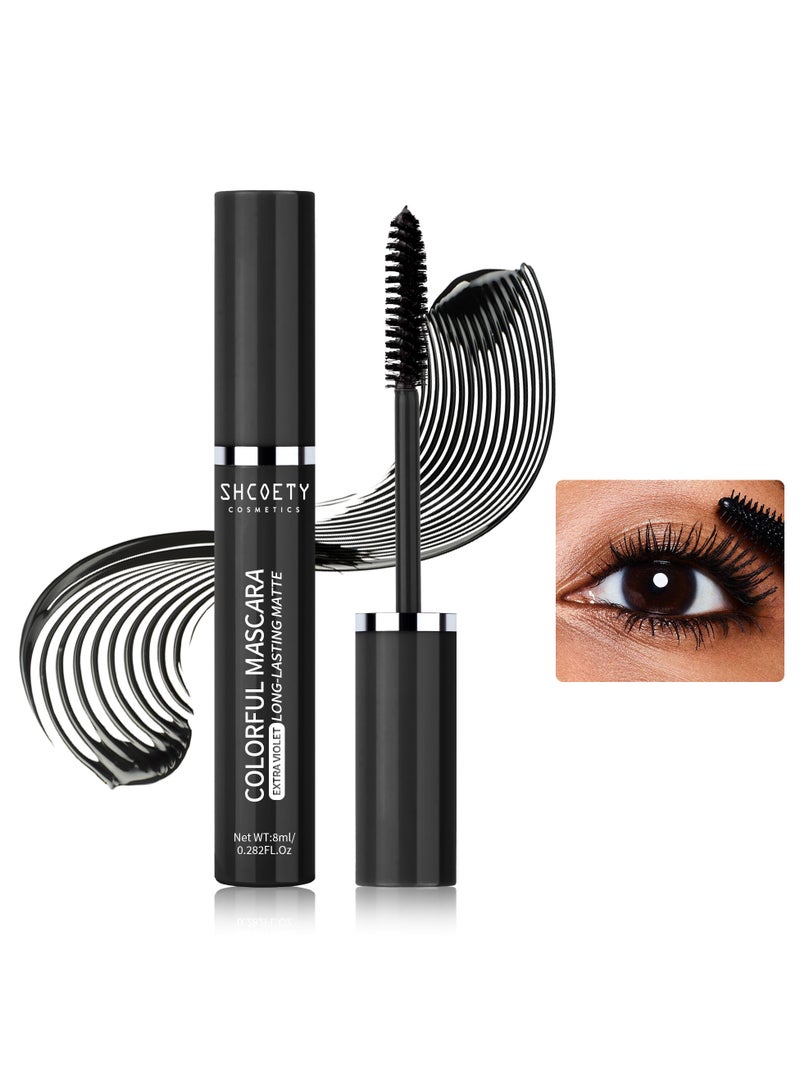 SHCOETY ماسكارا للنساء مقاومة للعرق تدوم طويلاً مقاومة للماء سوداء - Image 2