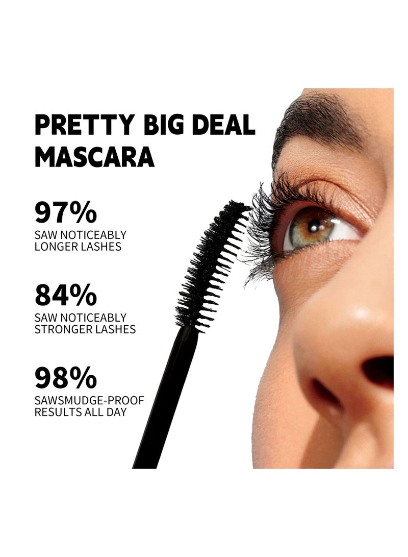 SHCOETY ماسكارا للنساء مقاومة للعرق تدوم طويلاً مقاومة للماء سوداء - Image 3