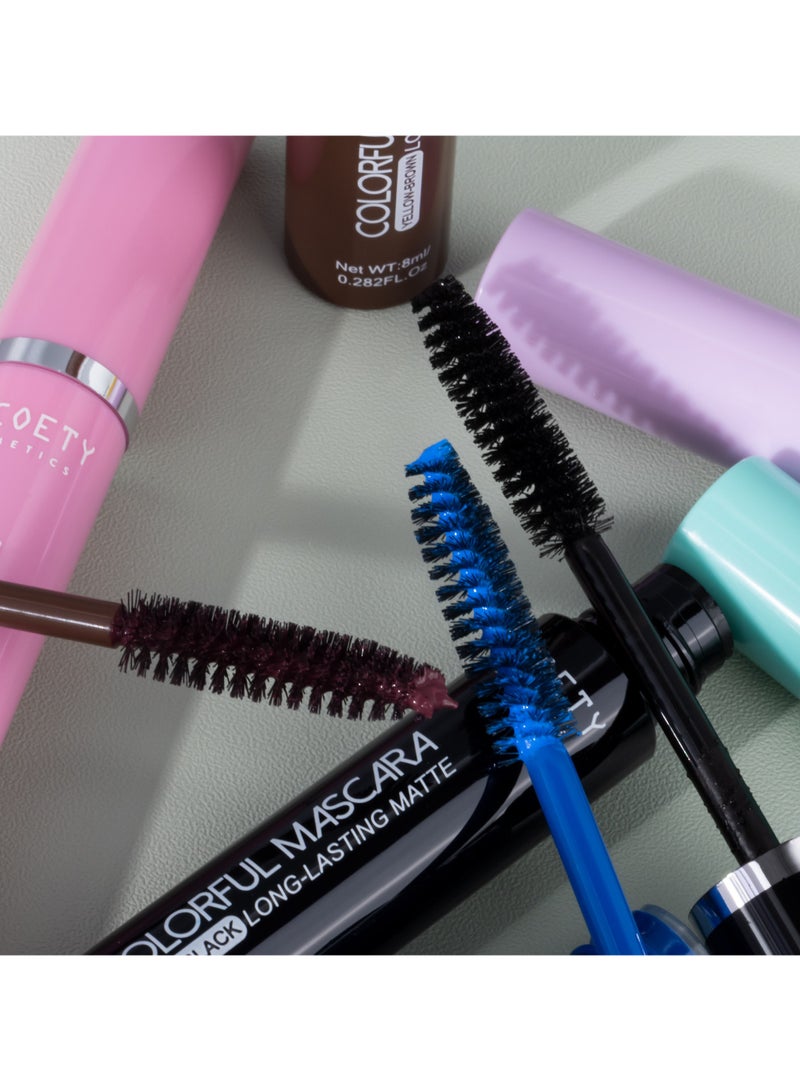 SHCOETY ماسكارا للنساء مقاومة للعرق تدوم طويلاً مقاومة للماء سوداء - Image 5