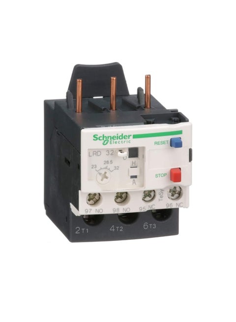 Schneider Electric Thermal Overload Relay - 1NO/1NC, 23, 32 A F. L. C, 32 A Contact Rating, 600 V, 3P – LRD32