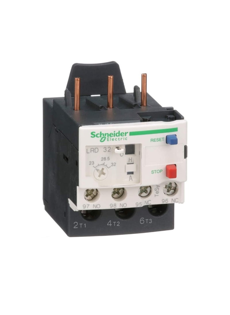 Schneider Electric Schneider Electric Thermal Overload Relay - 1NO/1NC, 23, 32 A F. L. C, 32 A Contact Rating, 600 V, 3P – LRD32  - Image 1
