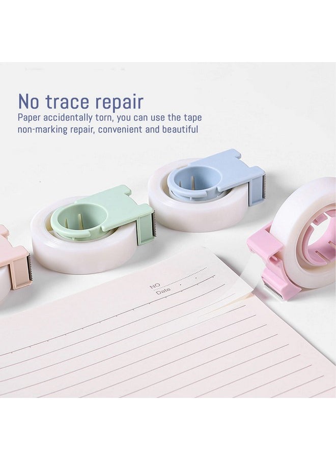 BangBoom 12 Pack Invisible Tape With Mini Dispenser Set 1/2 Inch Magic Tape Writable Transparent Tape Portable Repairing For Office School Home (12)  - Image 5