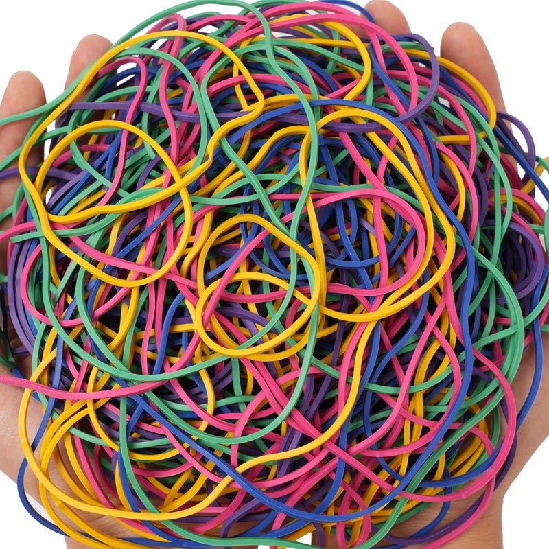 YOUOWO Rubber Bands Size #117A Multicolour 200g Strong Large Big Elastic Bands for Office Supplies Trash Cans File Folders Litter Box (7" x 1/16") - Image 5