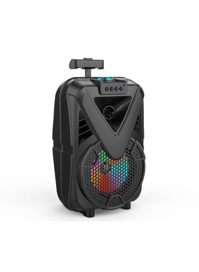 RMN Portable Outdoor Speaker Color Lamp,Trolley Wireless Led Trolley Speaker For Party, Battery Powered Speaker 8 inch speaker With Microphone  - Image 1