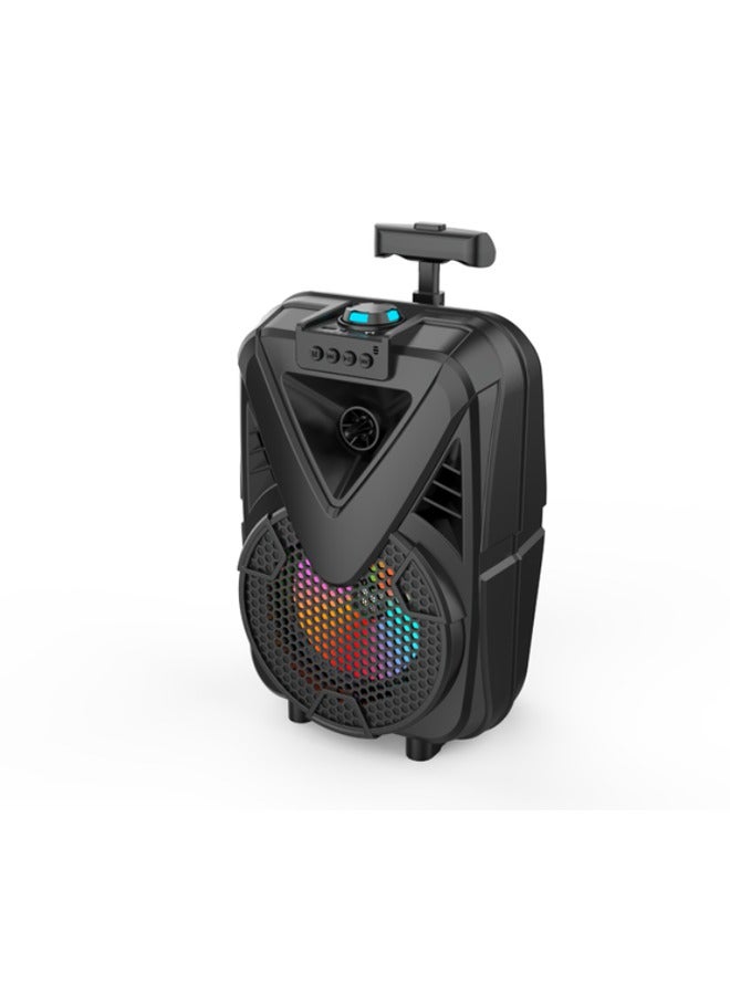 RMN Portable Outdoor Speaker Color Lamp,Trolley Wireless Led Trolley Speaker For Party, Battery Powered Speaker 8 inch speaker With Microphone  - Image 3