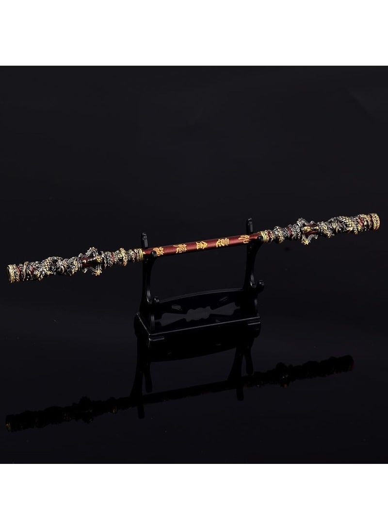عام ملحقات لعبة Black Myth Wukong - عصا الجودي الذهبية لـ Qi Tian Da Sheng - زينة مصنوعة بالكامل من المعدن - Image 2