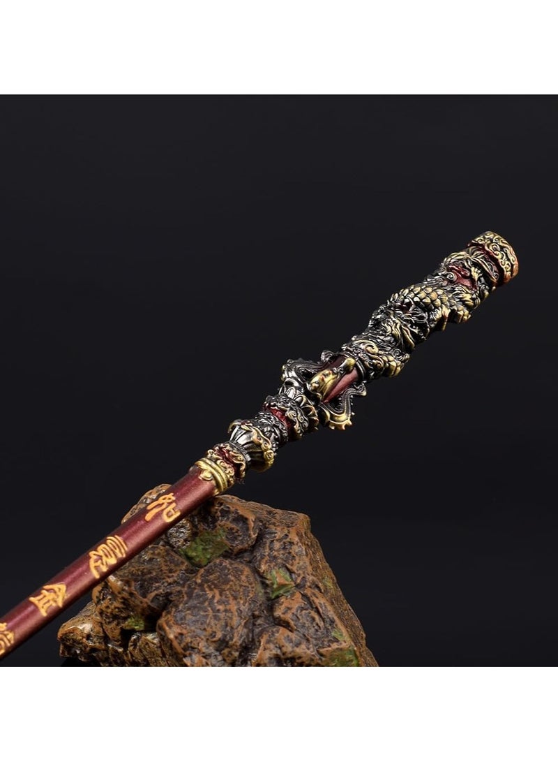 عام ملحقات لعبة Black Myth Wukong - عصا الجودي الذهبية لـ Qi Tian Da Sheng - زينة مصنوعة بالكامل من المعدن - Image 3