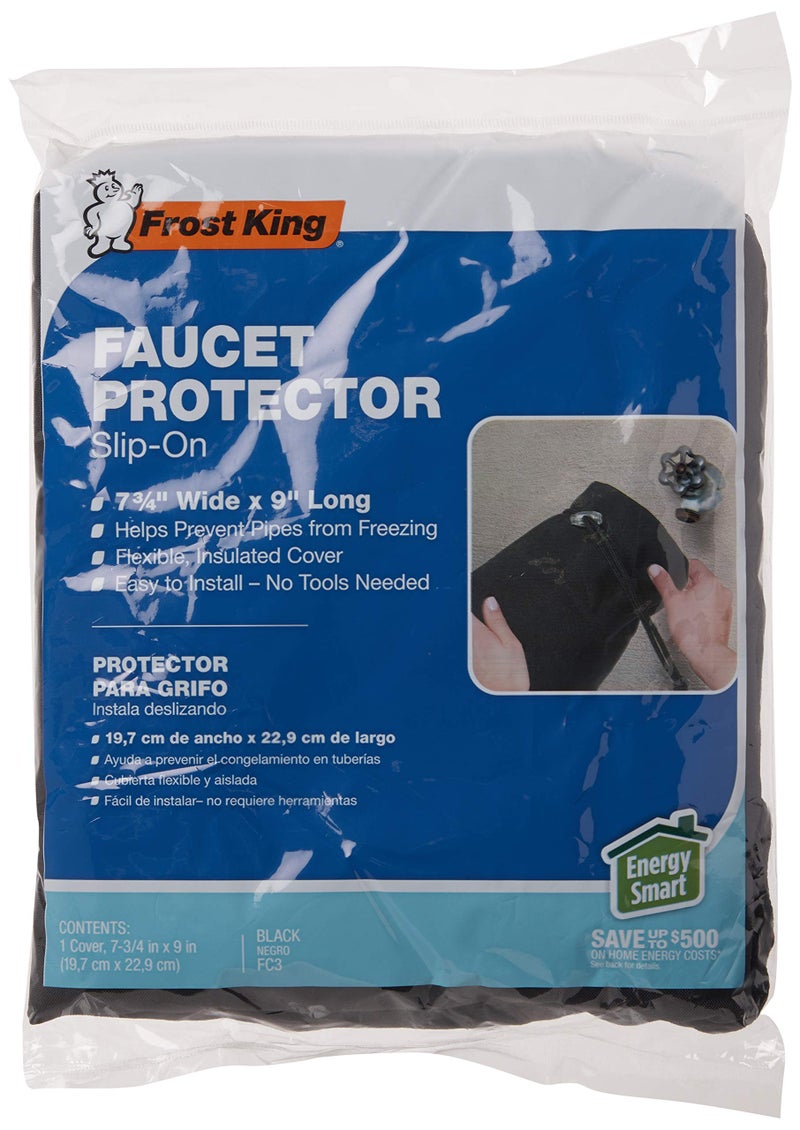 Frost King FC3/12 Padded Outdoor Sock Faucet Cover , Black - Image 2