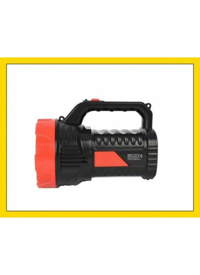 Gold HTC - GHTC-2415 15W Rechargeable Flashlight Professional Searchlight - Image 1