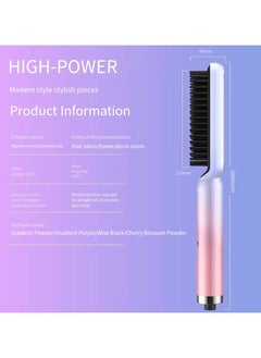 General Mini Ionic Straightening Comb – Travel-Friendly Straightener & Curler for Men/Women, Dual-Use Hair Styling Tool  - Image 2