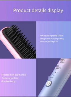 General Mini Ionic Straightening Comb – Travel-Friendly Straightener & Curler for Men/Women, Dual-Use Hair Styling Tool  - Image 5