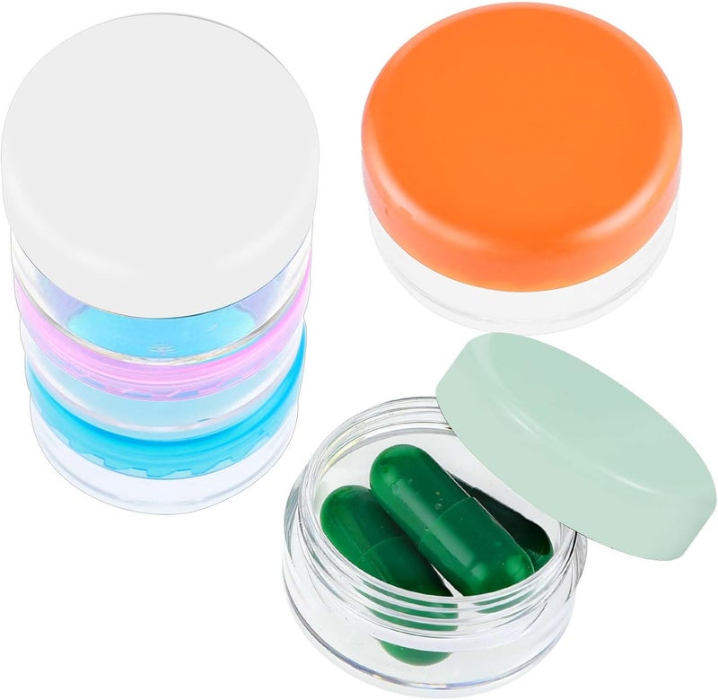 Portable Pill Organizer Set for Travel