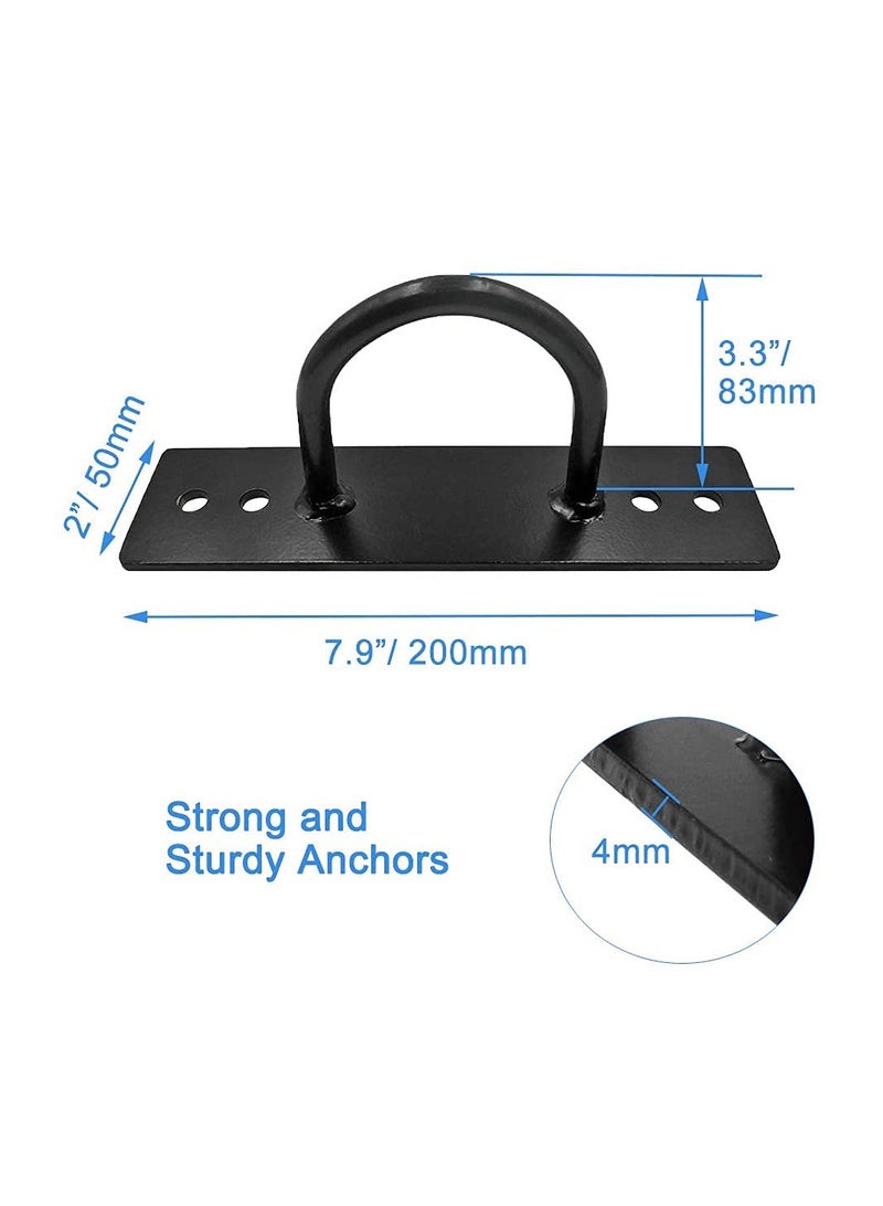 KASTWAVE Wall Ceiling Mount Anchor Bracket, KASTWAVE Battle Rope Hook Anchor for Suspension Straps Gymnastic Rings Hammock Battle Ropes Fits Weight Strength Training Systems Boxing Equipment  - Image 5