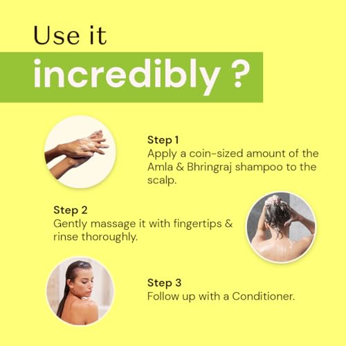 Atulya Amla & Bhringraj Hair Shampoo | Anti-Hair Fall Shampoo | Anti-Dandruff Shampoo | SLS & Paraben Free - 300ml - Image 5