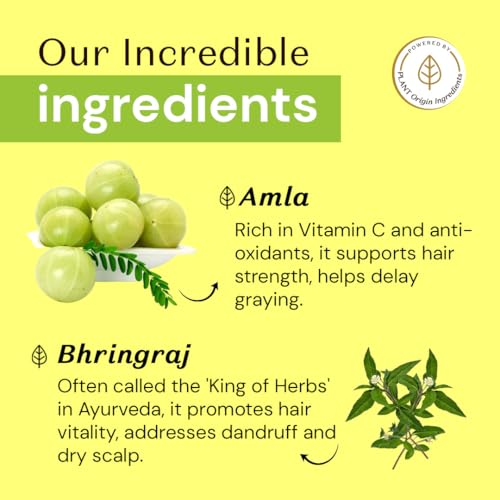 Atulya Amla & Bhringraj Hair Shampoo | Anti-Hair Fall Shampoo | Anti-Dandruff Shampoo | SLS & Paraben Free - 300ml - Image 2