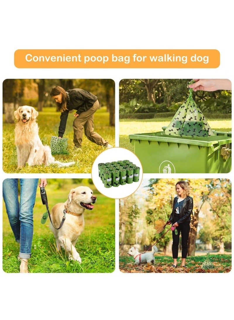 Generic Dog bags (10 rolls/150 pieces) Pet Dog Supplies for Dogs include 2pc Green Adjustable Dispenser, Extra Thick and Strong, 100% Leak Proof, Biodegradable Waste Bag  - Image 5