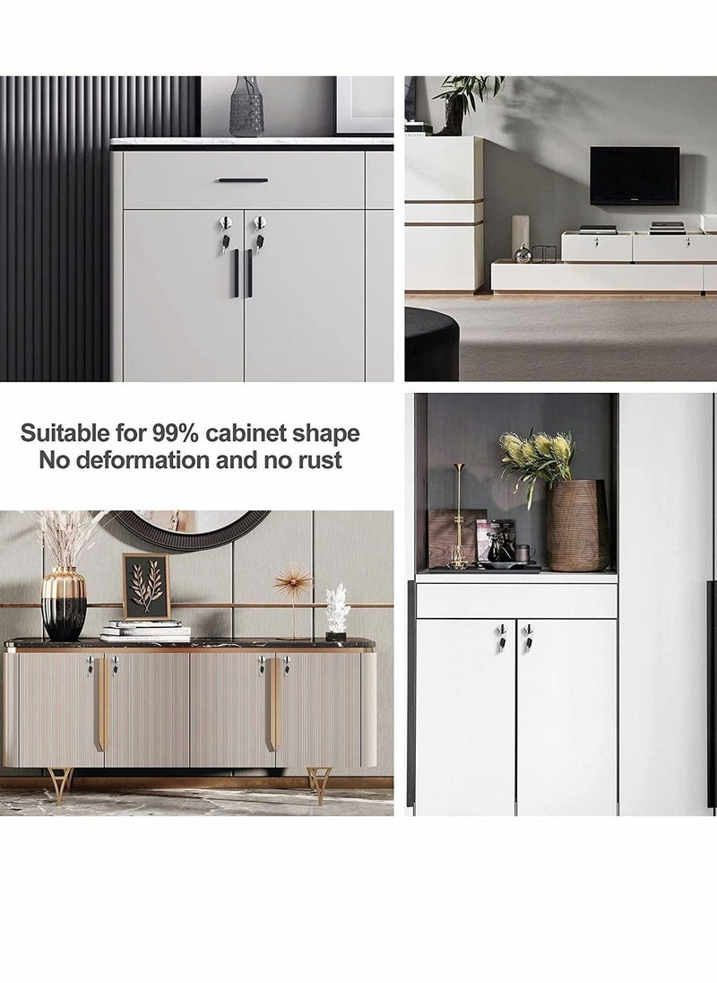 مجموعة قفل كام للخزائن 3 عبوات 5/8 بوصة أقفال أسطوانية تأمين درج الملفات خزانة استبدال الأجهزة تشطيب كروم سبائك الزنك - Image 4