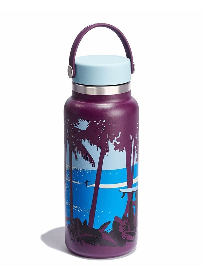 Hydro Flask Kailah Ogawa 32oz Stainless Steel Wide Mouth Limited Edition TempShield Leakproof Water Bottle BPA-Free, Non-Toxic - Image 3
