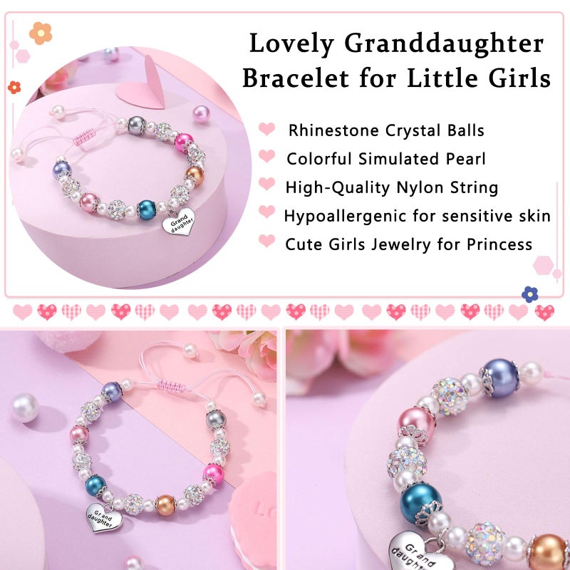 UNGENT THEM Granddaughter Bracelets from Grandma Birthday Valentines Back to School Gifts for Girls Jewelry - Image 5