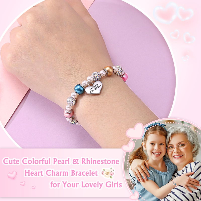 UNGENT THEM Granddaughter Bracelets from Grandma Birthday Valentines Back to School Gifts for Girls Jewelry - Image 2