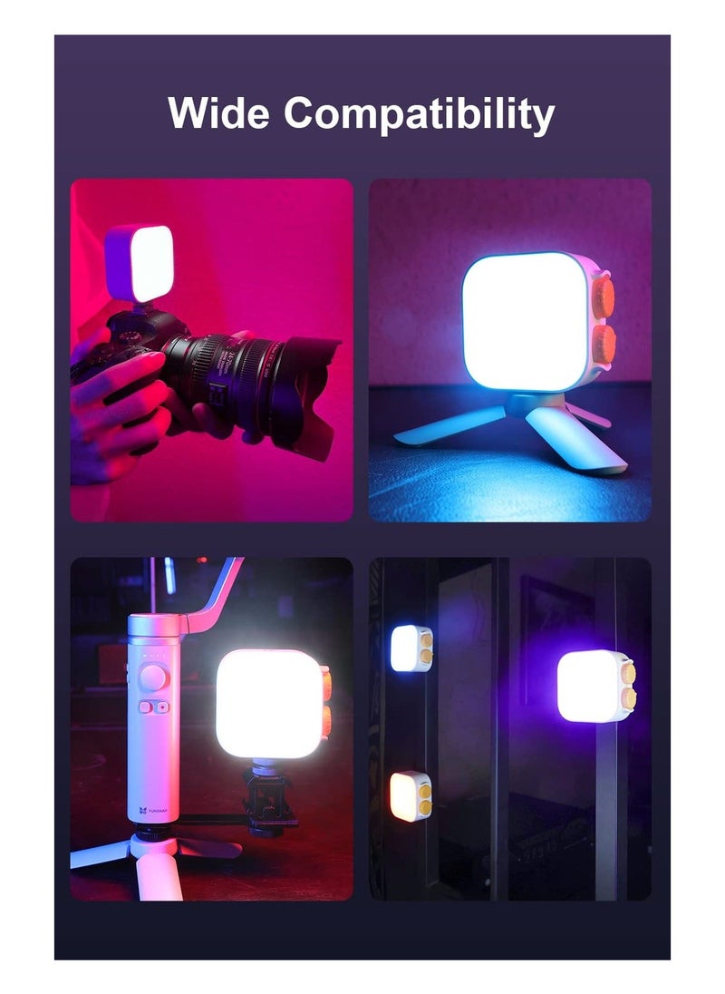 Y&D - LED Camera Light for Portable Photography, RGB Video Lights 360° Full Color Cold Shoe CRI 96+ 2500-9900K Dimmable with Spectrum Canon Sony DSLR Gopro DJI Osmo Vlogging - Image 1