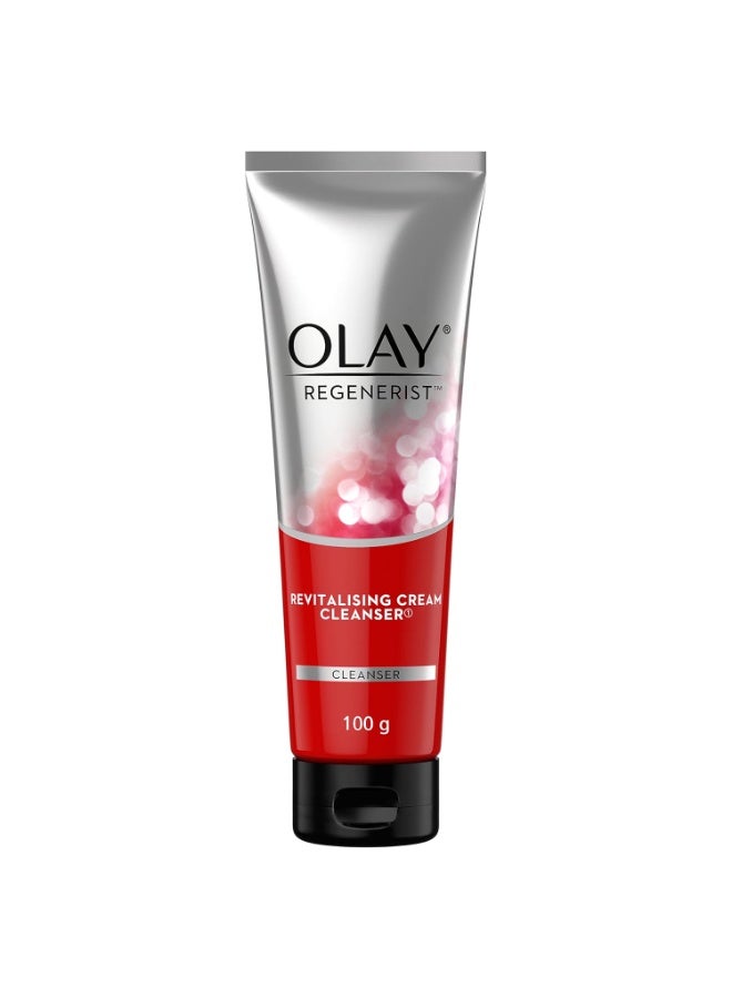 Olay Regenerist Advanced Anti-Ageing Revitalizing Skin Cream Face Wash Cleanser, 100g - Image 1