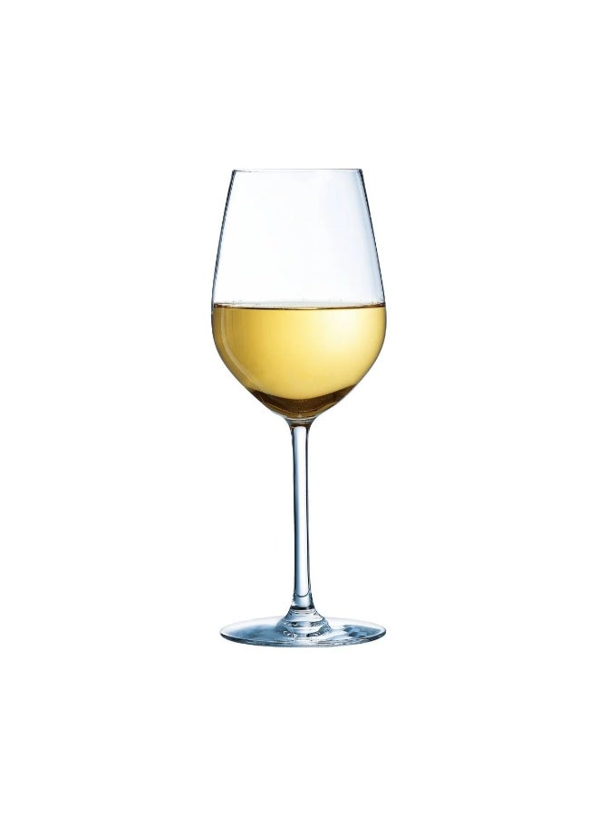 Luminarc Menades Stemmed Glass 36cl Set of 4 – Elegant Krysta Lead-Free Crystal Stemware for Water, Juice, Mocktails and Cold Beverages – Clear – Made in France - Image 2