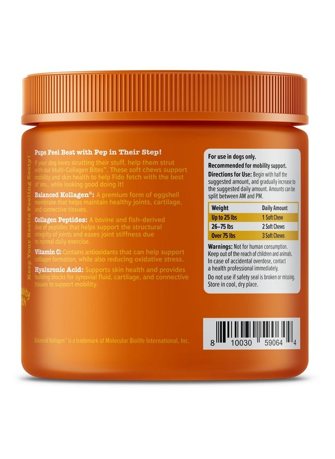 Zesty Paws Multi Collagen Soft Chews For Dogs - For Hip, Joint & Cartilage Support + Skin Health - With Collagen - Plus Eggshell Membrane, Vitamin C & Hyaluronic Acid - 90 Count  - Image 4