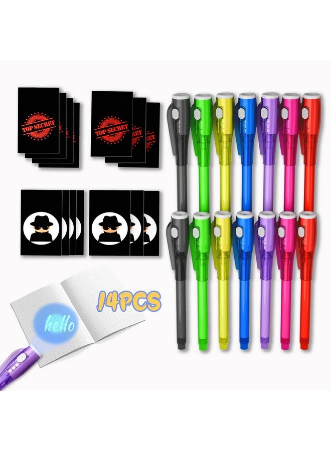 Jimmidda Invisible Ink Pen Spy Game For Kids, Party Favors Toys For Girls Boys, Magic Markers For Boys Girls Fun Outdoor Toys, Birthday Christmas Gift For 6-13 Year Old Girls Boys (14Pcs+Black Notebooks) - Image 1