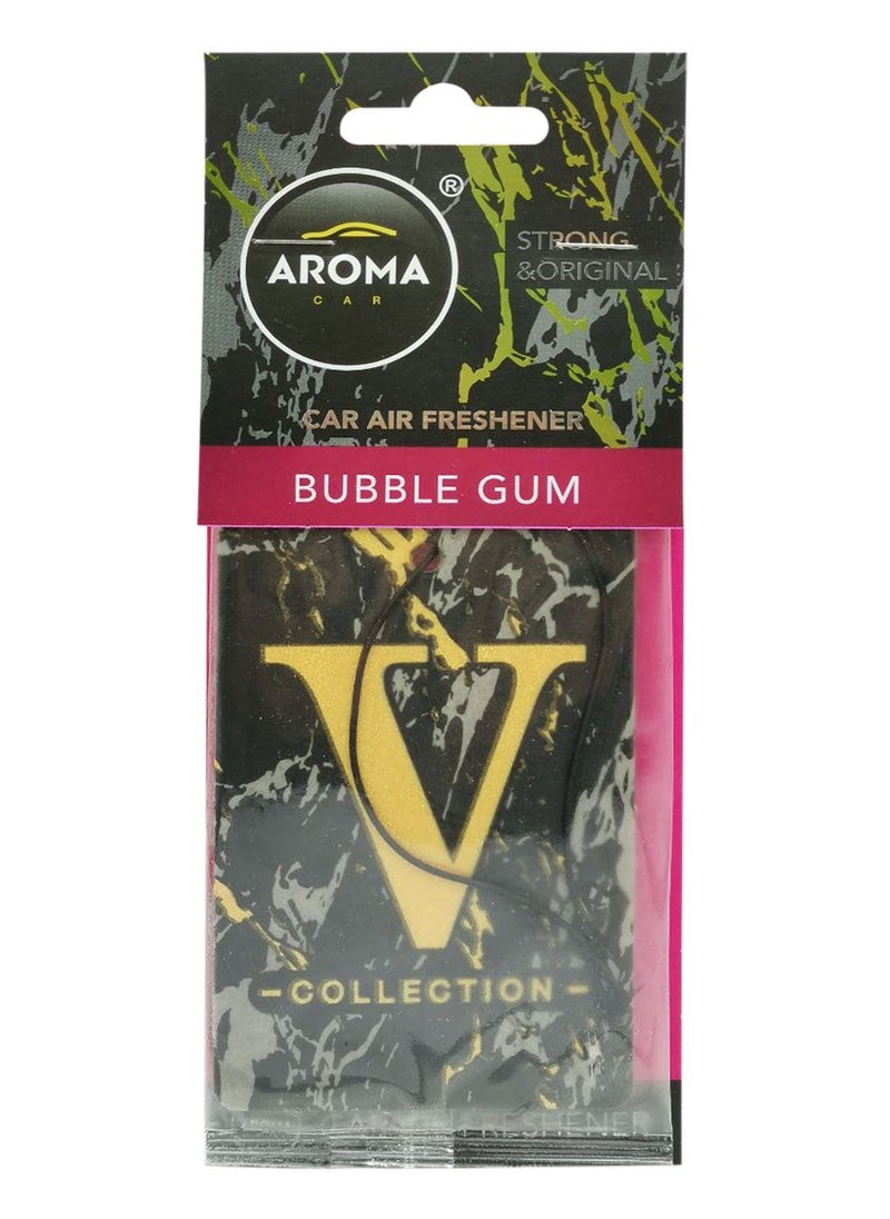 Aroma - Aroma V Collection  Bubble Gum Scented Car Air Freshener, LongLasting Fragrance - Image 1