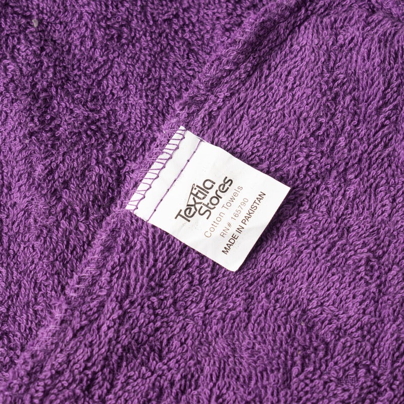 Textila Stores Textila 100% Cotton Hair Wrap Towels for Women (Pack of 2, Plum & Green) â€“ Soft & Absorbent Turban Towels for Long, Curly, Frizz-Prone Hair - Image 5