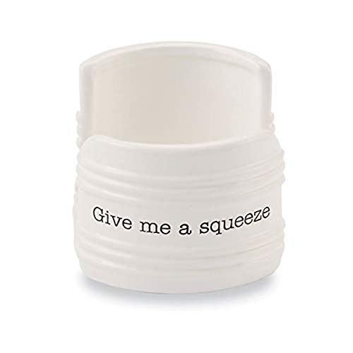 Mud Pie Give Me A Squeeze Sponge Caddy 3 x 3 White