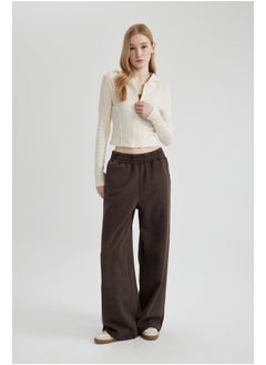 Woman Wide Leg Knitted Trousers