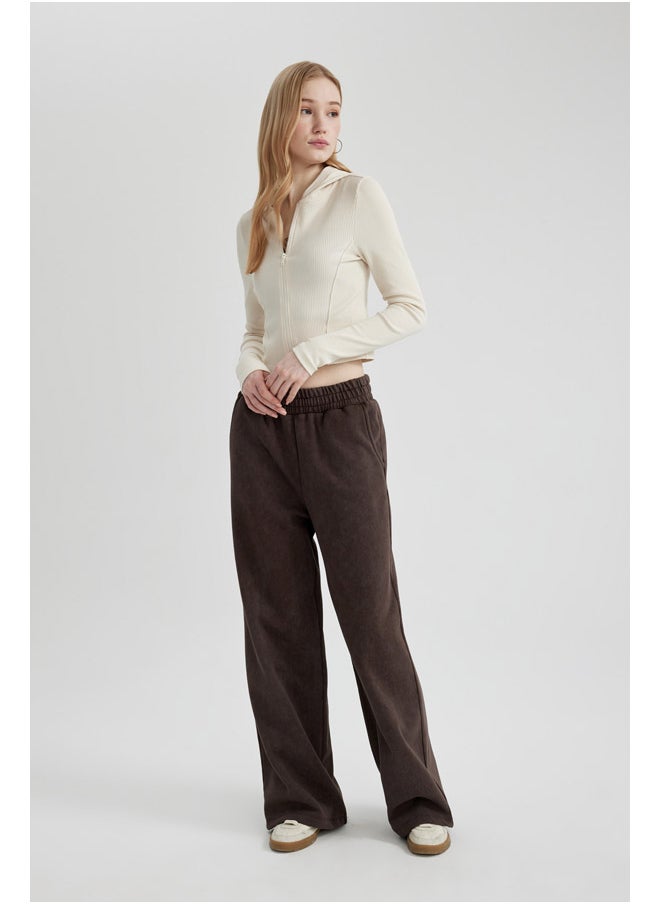 DeFacto - Woman Wide Leg Knitted Trousers - Image 1