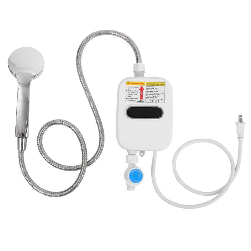 Portable Instant Electric Water Heater Mini Tankless For Kitchen Bathroom Camping - Image 2