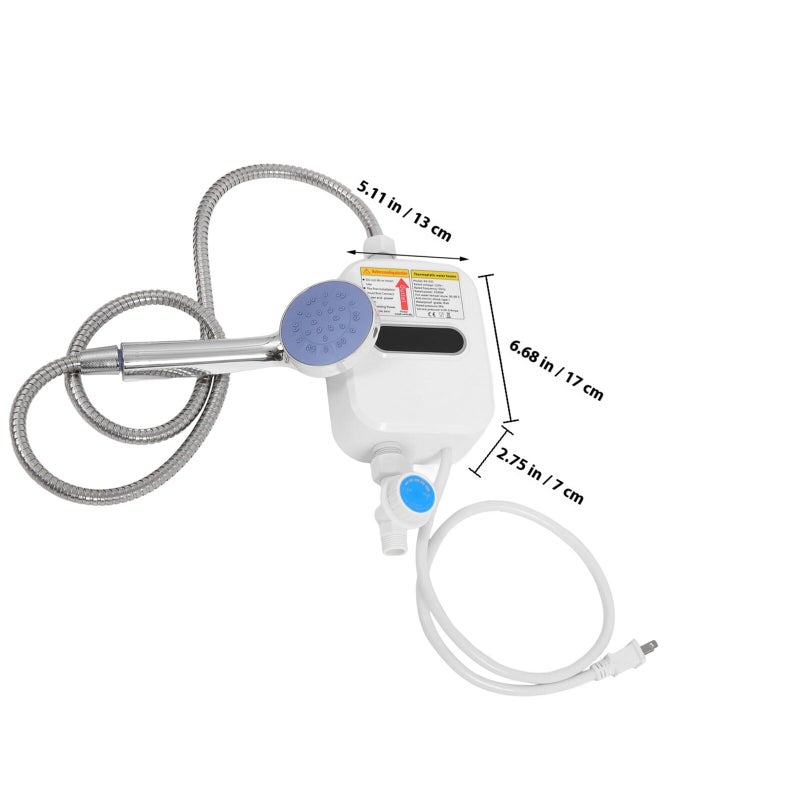 Portable Instant Electric Water Heater Mini Tankless For Kitchen Bathroom Camping - Image 3