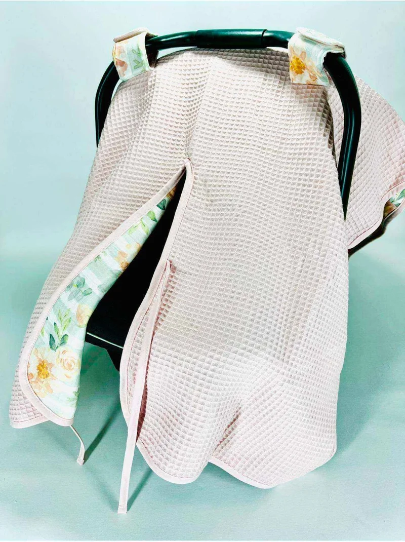 جونييروس Rose Multi-Purpose Reversible Muslin Stroller Cover