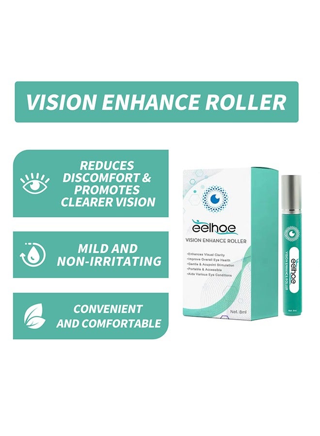 EELHOE Vision Enhance Roller，Vision Enhance Roller Relieve Dry Eyes and Fatigue Care-8ml - Image 5