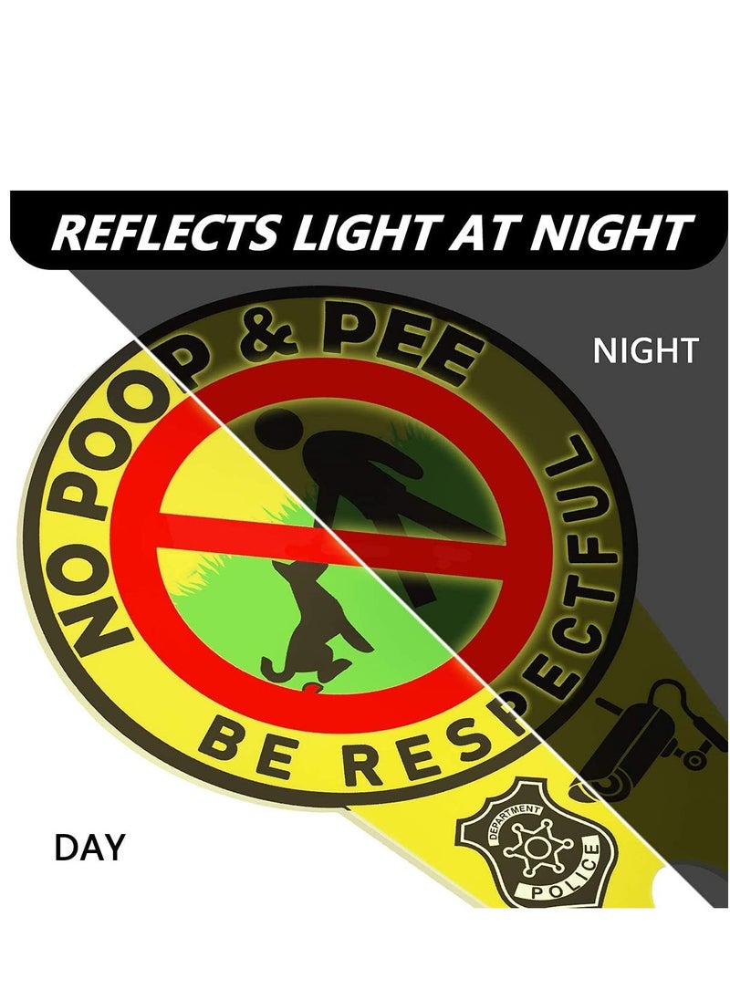 Generic - Luminous No Dog Peeing Sign - Glow in the Dark Garden Sign with Stake, Be Respectful to Your Yard - Image 1