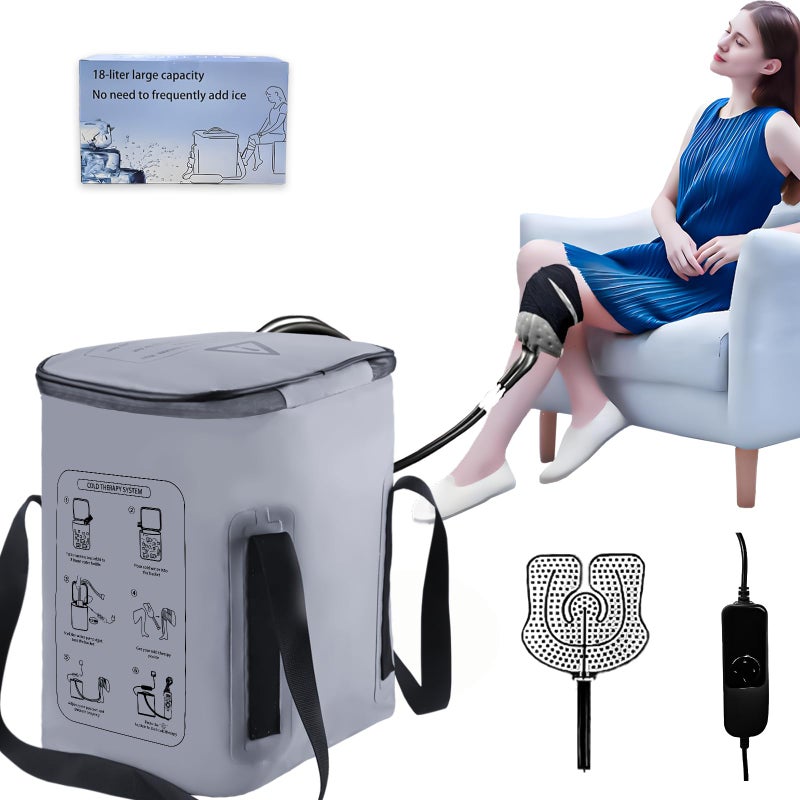 Yehenarn Cold Therapy Machine with Programmable Timer Ice Machine for Knee After Surgery Knee Replacement Recovery System for Pain Relief Cryo Compression Pad for ShoulderHipAnkleSports Injuries - Image 2