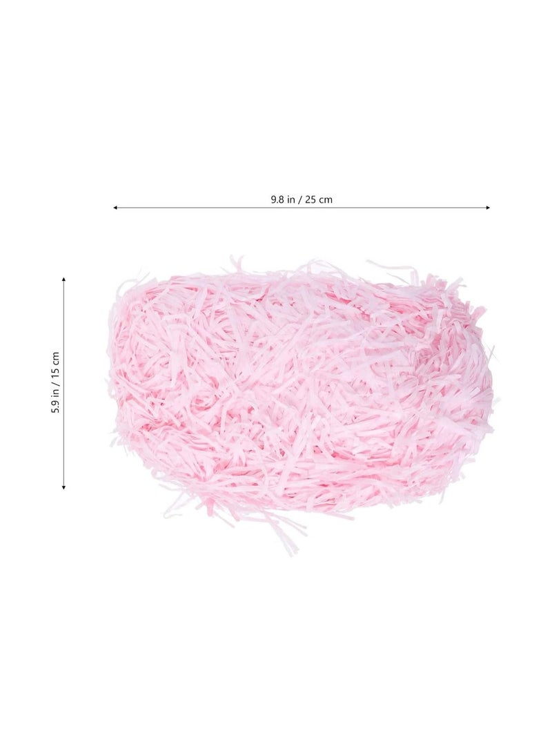 100 gram  Paper Shreds Strands Eco-friendly Shredded Crinkle Confetti Crinkle Cut Paper Filling Shredded Paper for Hamper Gift Box Filling (Baby Pink - Image 2
