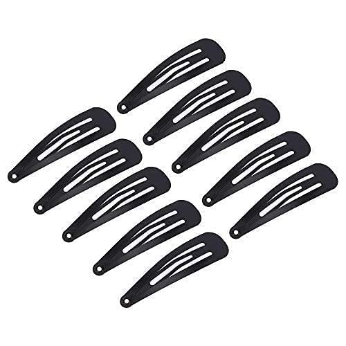 Magrido Tic Tac Hair Clips for Women & Girls (12 Pcs, 3 cm) | Black Metal Snap Hair Pins | Non-Slip Hair Accessories for Daily Use, School, Office & Party | Stylish Hair Accessories for All Hair Types - Image 5