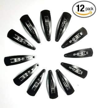 Magrido Tic Tac Hair Clips for Women & Girls (12 Pcs, 3 cm) | Black Metal Snap Hair Pins | Non-Slip Hair Accessories for Daily Use, School, Office & Party | Stylish Hair Accessories for All Hair Types - Image 4
