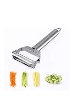 Peeler Stainless Steel Cutter Slicer for Carrot Potato Melon Gadget Vegetable Fruit Double Sided Blade Multi-functional and Dual Kitchen