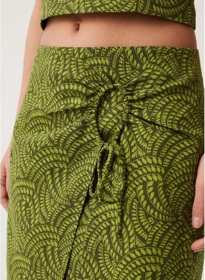 او في اس Ovs Baby Angel Sarong Skirt With All-Over Print